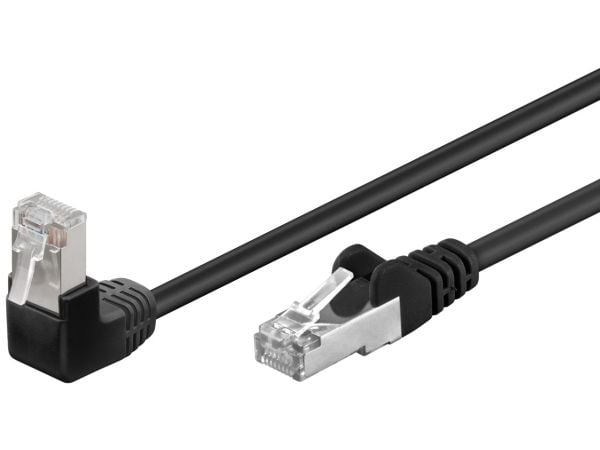 goobay - Nettverkskabel - RJ-45 (hann) til RJ-45 (hann) - 1 m - foliebelagt uskjermet tvinnet kabelpar (F/UTP) - CAT 5e - formstøpt, uten hindringe...