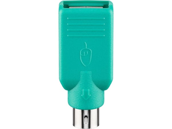 Goobay 68919, USB Type-A, PS/2, Grön