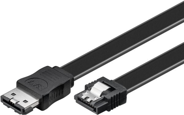 Goobay CAK SATA/eSATA 300-050 0.5m, 0,5 m, Hane/Hane, Svart
