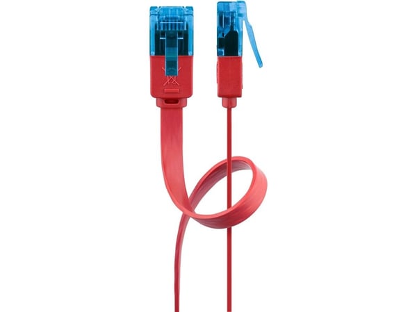 Goobay CAT6a U/UTP 5m, 5 m, Cat6a, U/UTP (UTP), RJ-45, RJ-45, Rød