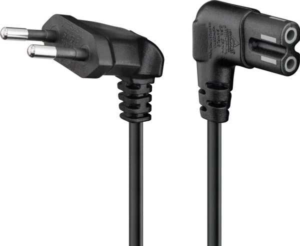Goobay CEE 7/16 - IEC-60320-C7, 1,5 m, CEE7/16, C7-kontakt