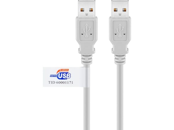Goobay 50798, 5 m, USB A, USB A, USB 2.0, 0,48 Gbit/sek, Grå