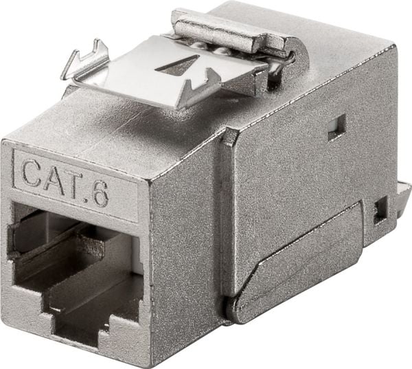 Goobay 90863, Flat, Sølv, RJ-45, IDC, Hunkjønn, 10GBase-T
