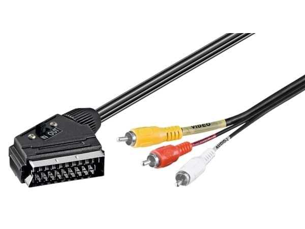 Goobay AVK 407-200 2.0m, 2 m, SCART (21-nastainen), 4 x RCA, Hanstik/Hanstik