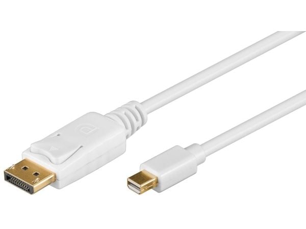 goobay - DisplayPort-kabel - DisplayPort (hann) til Mini DisplayPort (hann) - 2 m - hvit