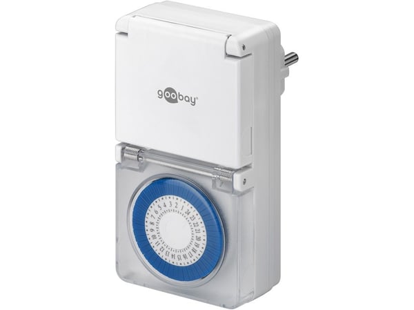 Goobay 73289, Daglig timer, Vit, Analog, 30 min, IP44, GS: TÜV Süd, WEEE