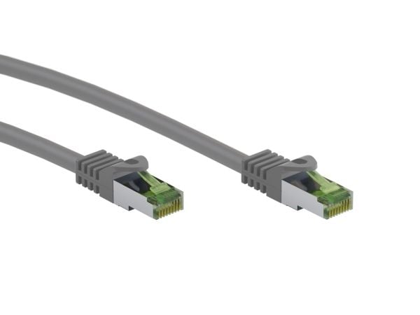 GHMT-sertifioitu CAT 8.1 verkkokaapeli, S/FTP (PiMF), harmaa