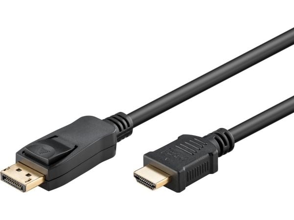 Goobay 64835, 5 m, DisplayPort, HDMI Typ A (standard), Hankoppling, Hankoppling, Rak