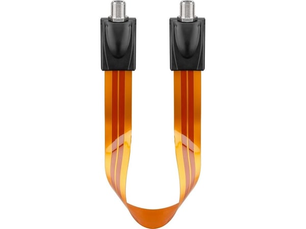 wentronic WEFD 02 - RF-kabel - F-kontakt hona till F-kontakt hona - 32 cm - platt