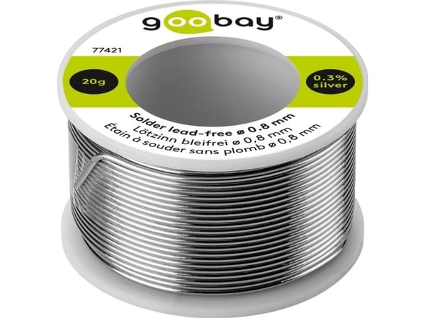 Lyijytön juote, ø 0,8 mm, 20 g