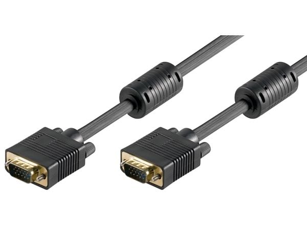 Goobay 50489, 3 m, VGA (D-Sub), VGA (D-Sub), Hankjønn, Hankjønn, Sort