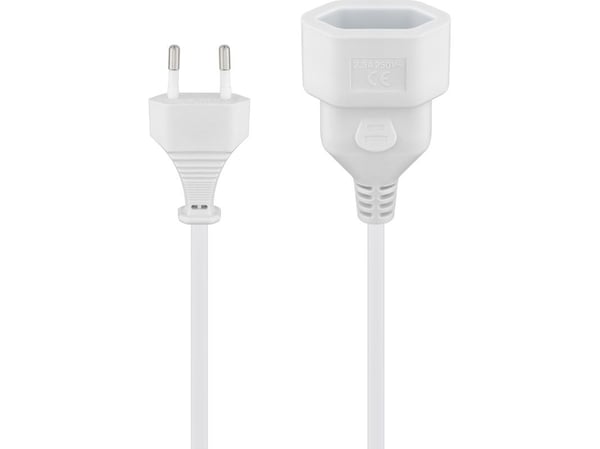 Goobay 50509, 5 m, Strömkontakt typ C, Strömkontakt typ C, H03VVH2-F, 250 V