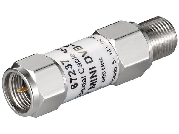 wentronic SAT V - RF-adapter - F-kopling hann til F-kopling hunn - koaksial