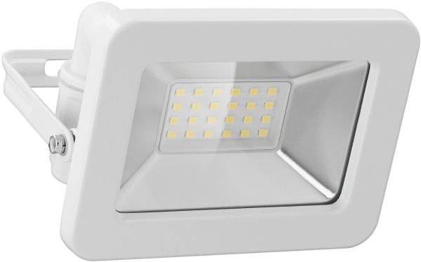 Goobay 53871, Vit, IP65, Gjuten aluminium, Glas, Metall, Plast, 0,1 ms, 20 W, LED
