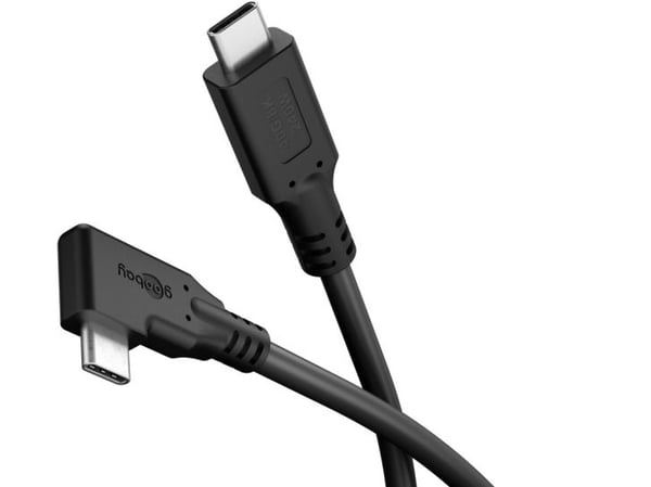 Goobay 79432, 1 m, USB C, USB C, 40 Gbit/sek, svart