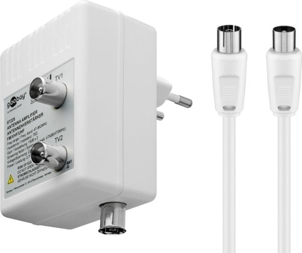goobay Two-Device Antenna Amplifier - Antennsignalförstärkare för TV