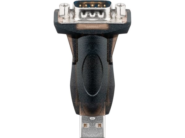 Goobay 69822, USB, RS-232, 1,5 m, Sort
