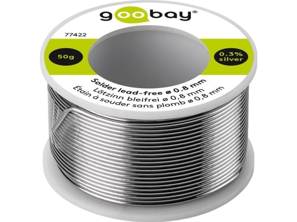 Lyijytön juote, ø 0,8 mm, 50 g