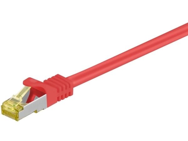 Goobay 91670, 25 m, Cat7, S/FTP (S-STP), RJ-45, RJ-45, Punainen