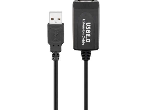 goobay - USB-förlängningskabel - USB (hona) till USB (hane) - USB 2.0 - 10 m - aktiv