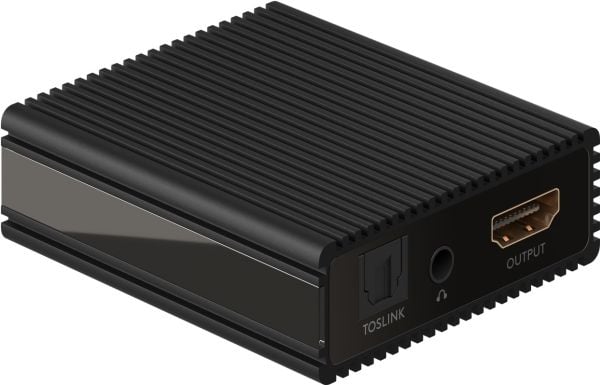 Goobay 58477, Sort, HDMI, Toslink, Hunkjønn, Hankjønn, 60,5 mm