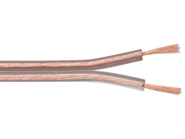 Goobay 15021, Kobberkledd aluminium (CCA), 100 m, Gjennomsiktig