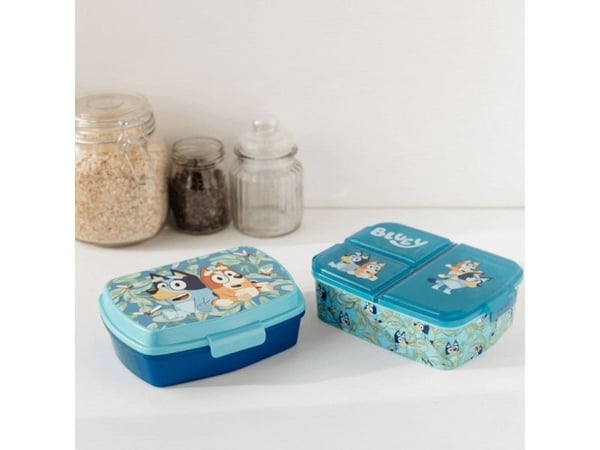 BLUEY matboks med flere rom 18 x 13 cm
