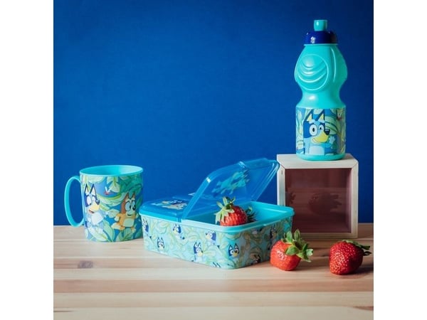 BLUEY matboks med flere rom 18 x 13 cm
