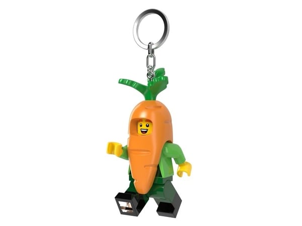 LEGO® Minifigures nøkkelring med lys – Light Carrot Mascot