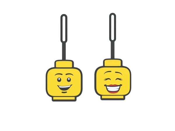 LEGO ICONIC, Luggage tag, GIRL FACE