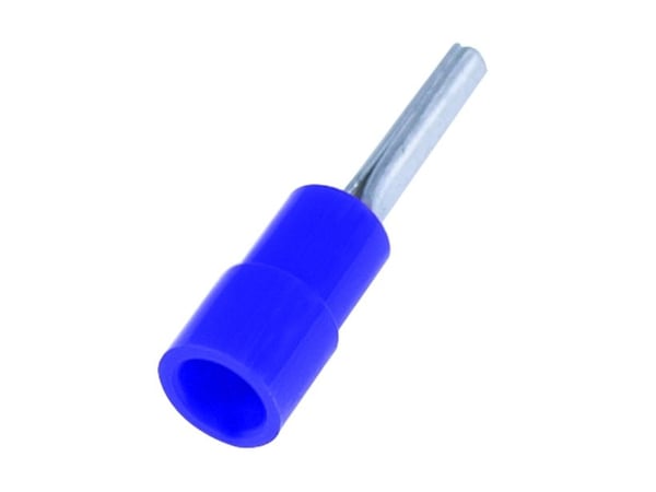 Nastapäätteet siniset 1,5-2,5mm² tappi Ø1,9mm, pituus 23,0mmindv. halkaisija Ø4,5mm - (100 kpl.)