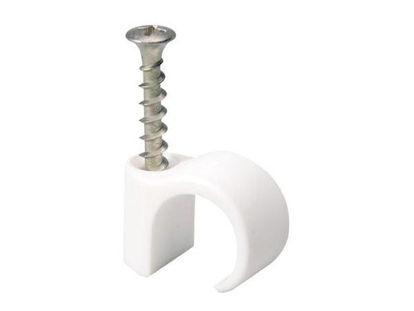 SCHNEIDER ELECTRIC skruvclip TCS-C3 8-12 vit - 10 st i påse för DIY