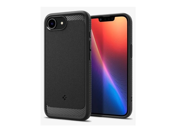 Spigen Rugged Armor (MagFit), suojakuori, Apple, iPhone 16e, 15,5 cm (6.1"), Laji