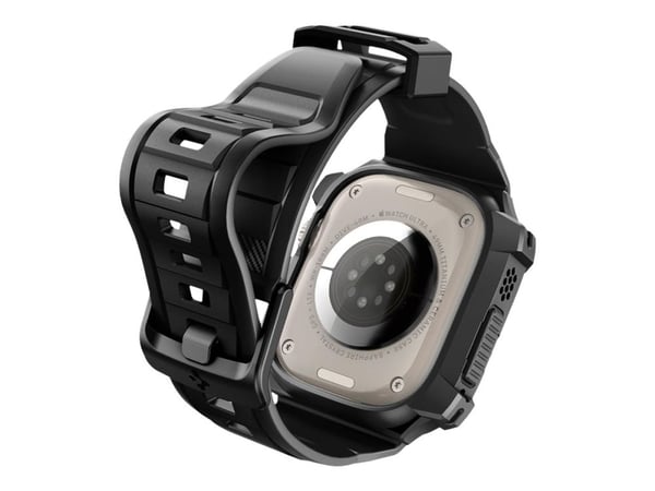 Spigen Rugged Armor Pro - Eske for smartarmåndsur - termoplast-polyuretan (TPU) - svart