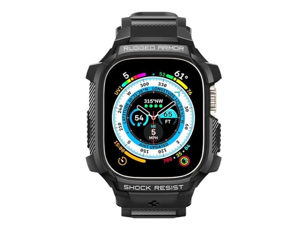 Spigen Rugged Armor Pro, Kellonperät, Apple, Ultra (49mm), Termoplastinen polyuretaani (TPU), 50 mm, 174,5 mm