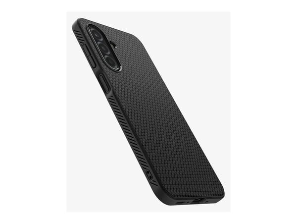 Spigen Liquid Air - Baksidesskydd för mobiltelefon - termoplastisk polyuretan (TPU) - mattsvart - för Samsung Galaxy A26
