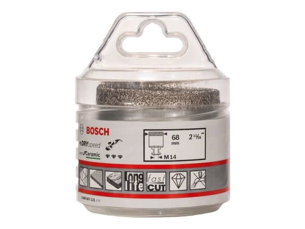 Bosch Best for Ceramic DRYspeed - Diamond cutter - for flis, hard ceramics - 68 mm