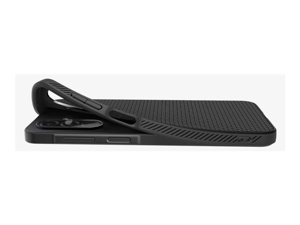 Spigen Liquid Air - Baksidesskydd för mobiltelefon - termoplastisk polyuretan (TPU) - mattsvart - för Samsung Galaxy A26