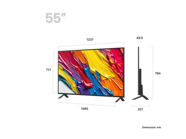 LG QNED 55QNED82A3B, 139,7 cm (55"), 3840 x 2160 pixlar, QNED, Smart-TV, Wi-Fi, Svart