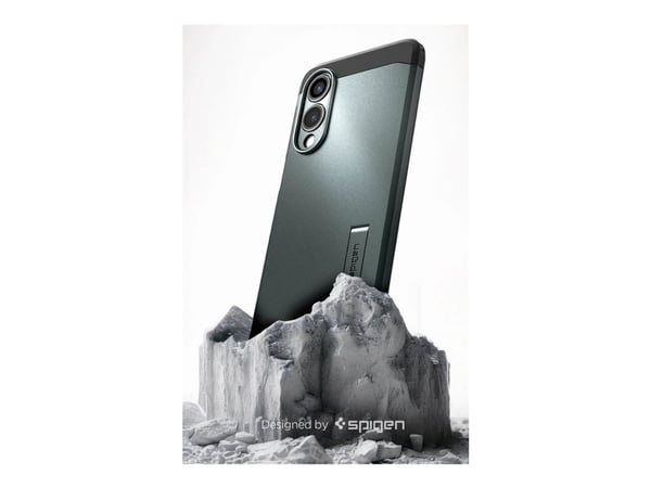 Spigen Tough Armor AI (MagFit), Suojus, Samsung, Galaxy S25 Edge, 17 cm (6.7"), Vihreä