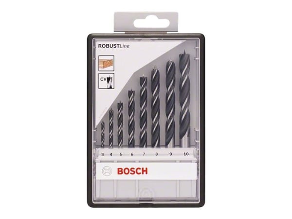 Bosch Robust Line - Borrsats - för trä - 8 delar