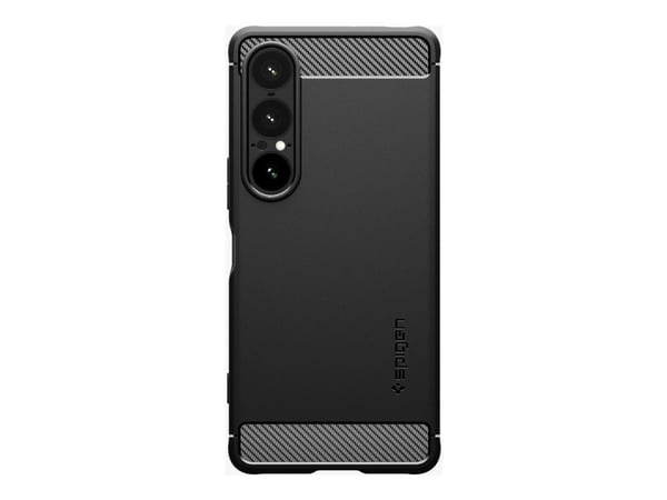 Spigen Rugged Armor, Suojus, Sony, Xperia 1 VII, 16,5 cm (6.5"), musta