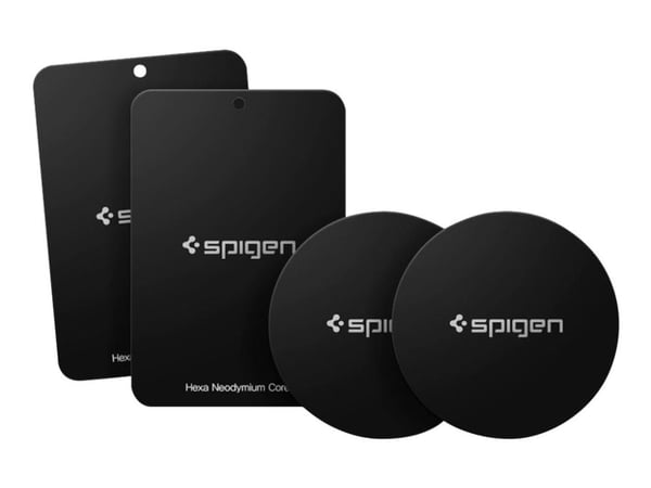 Spigen 000EP20342, Kiinnityslevy, Mikä tahansa tuotemerkki, Musta, Metalli, 8 kpl