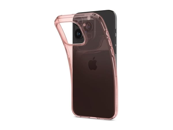 Spigen Crystal Flex – Bakstycke till mobiltelefon – polykarbonat, termoplastisk polyuretan (TPU) – rose crystal – för Apple iPhone 15 Pro Max
