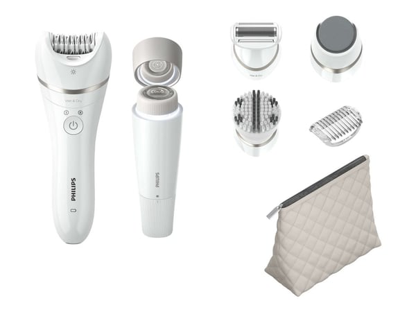 Philips Epilator Nass-Trocken Application Cordless 32-Tweezer System 2 Speed Settings BRE77092