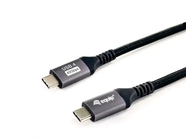 Equip USB Kabel 4.0 C -> C St/St 1.20m schwarz