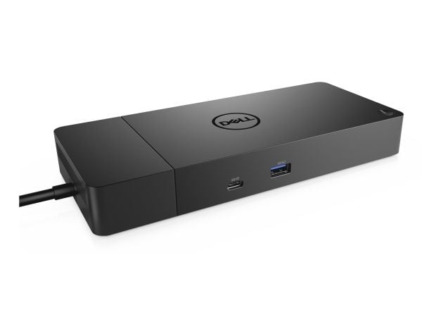 DELL WD19S-130W, Koblet med ledninger (ikke trådløs), USB 3.2 Gen 2 (3.1 Gen 2) Type-C, 10,100,1000 Mbit/s, Svart, 5120 x 2880 piksler, DC