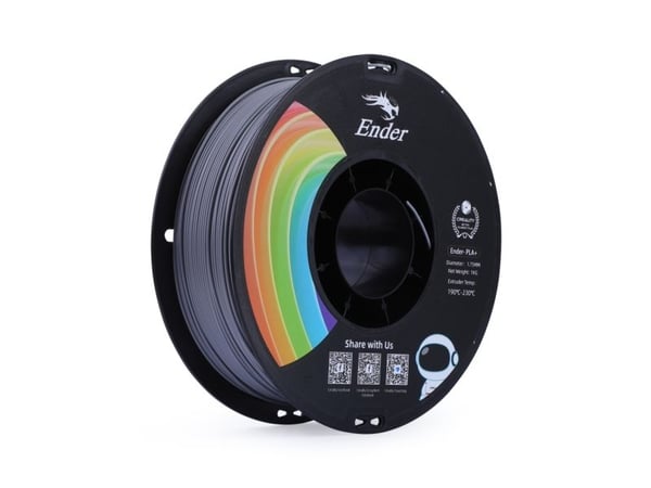 Creality3D - 1-rull - grå - 1 kg - PLA+ filament (3D)