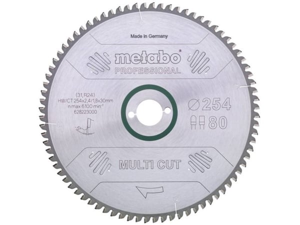 Metabo ?628223000, Plast, 25,4 cm, 3 cm, 1,8 mm, 6100 rpm, 2,4 mm