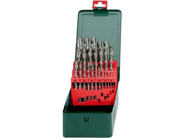 Metabo 627154000 HSS Metallin kierreporasarja 25 osaa Hiottu DIN 338 sylinterinvarsi 1 sarja